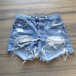 Levi’s Distressed Shorts